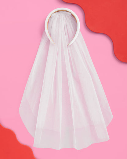 The Noncommittal 2.0 - headband w/ removable veil