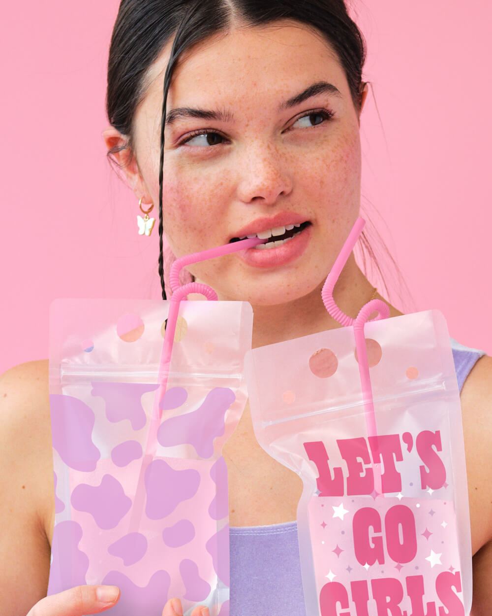 Let's Go Girls Sippers - 16 drink pouches