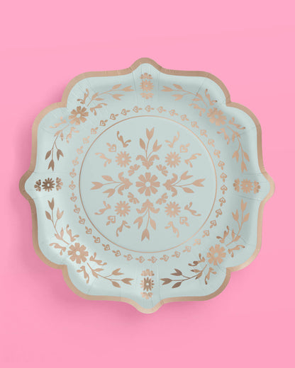 Tea Time Plates - 24 paper plates