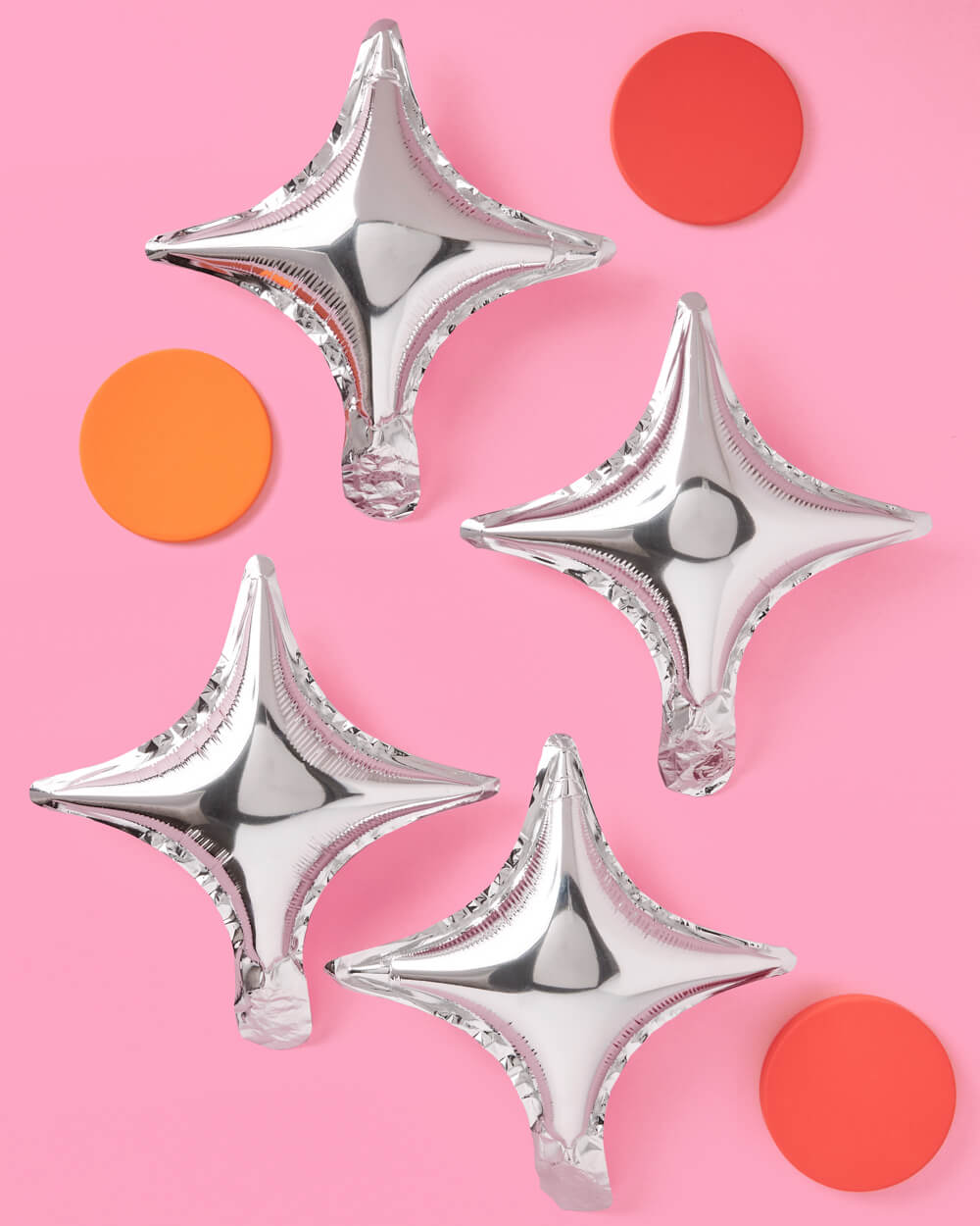 Sparkle Balloon - 6 pc silver foil set
