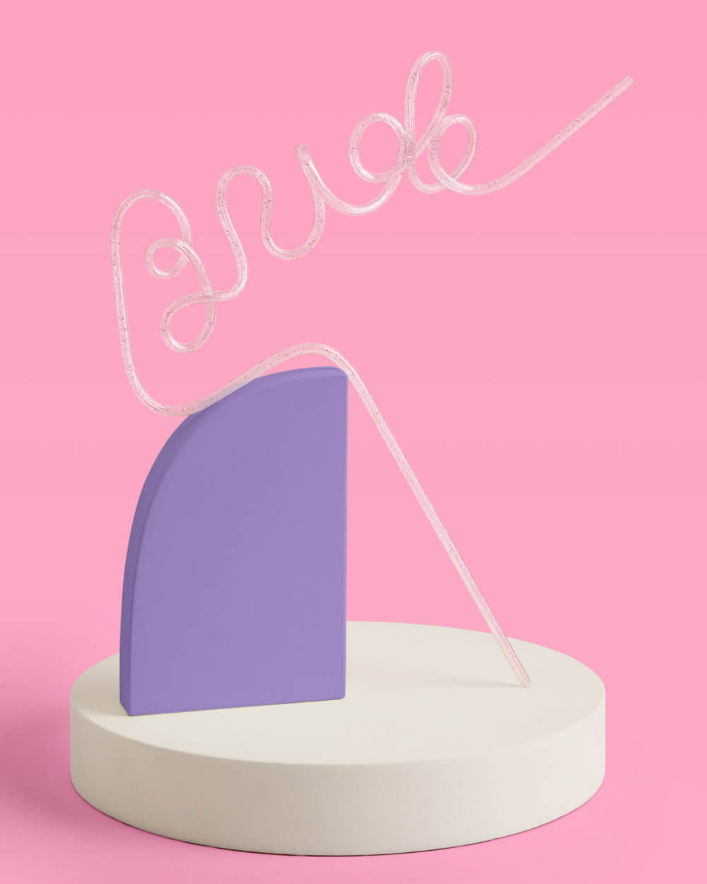 Shimmer Bride Straw - XL glitter Bride straw