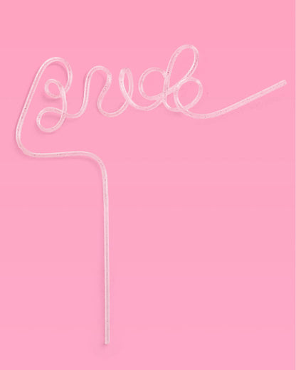 Shimmer Bride Straw - XL glitter Bride straw