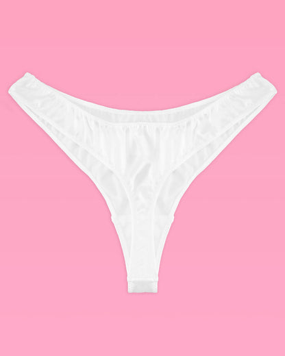 That Bride Thong - ivory rhinestone thong
