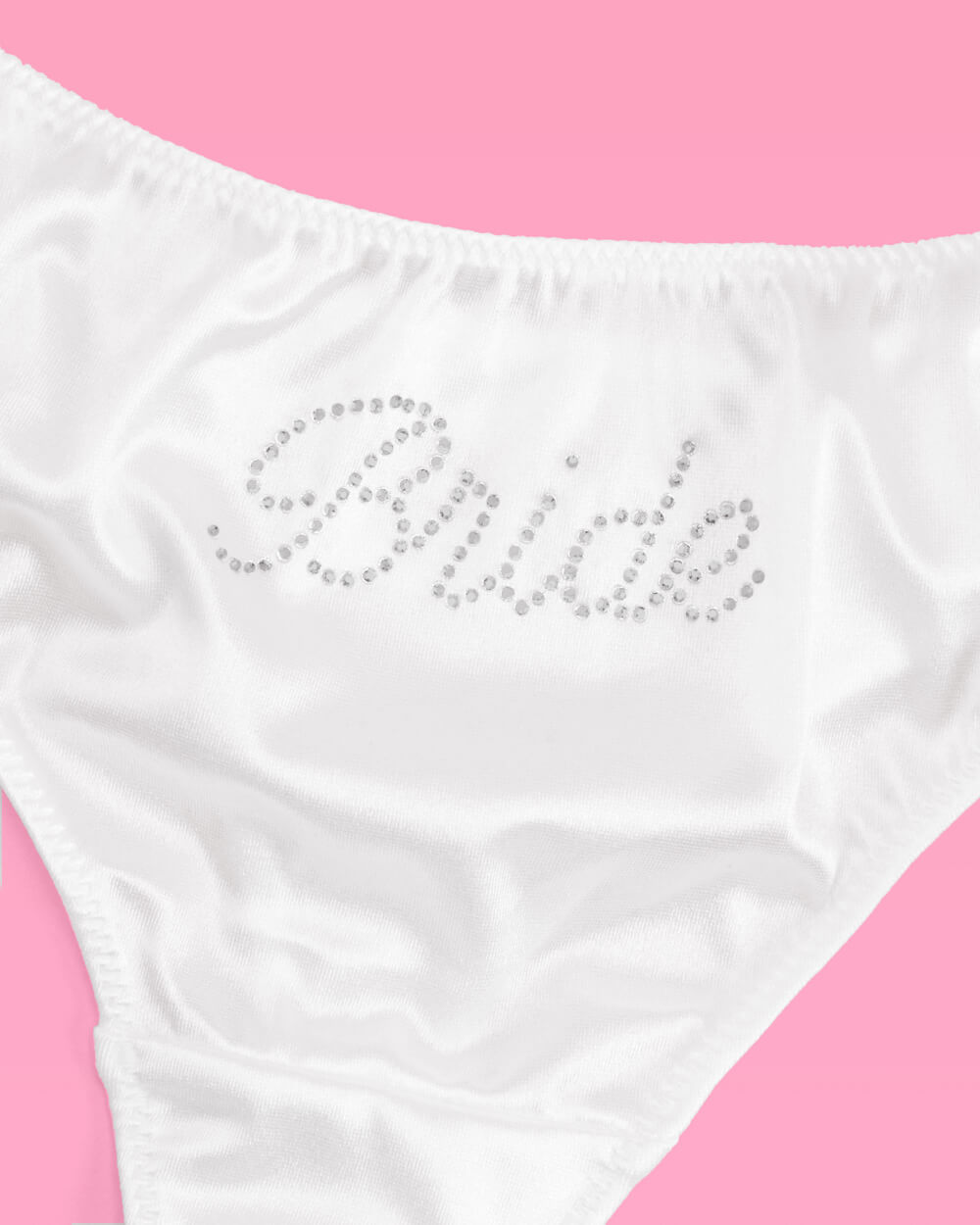 That Bride Thong - ivory rhinestone thong