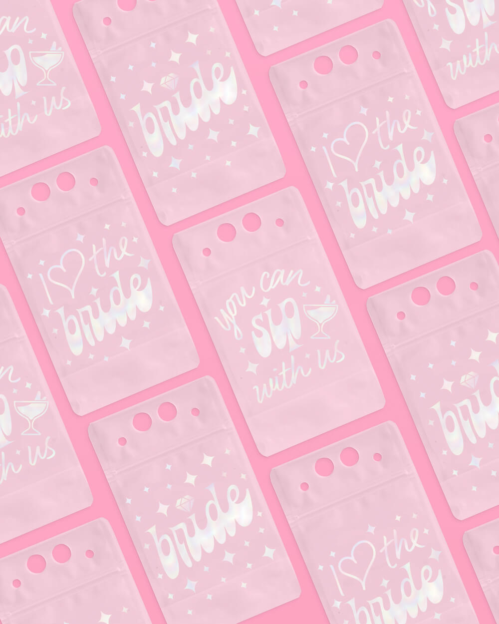 Bride's Besties Sippers - 15 pouches + straws