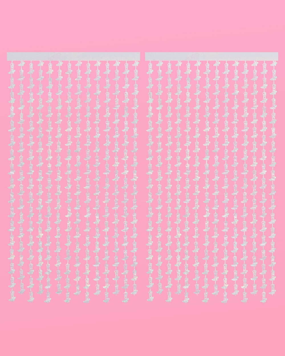 Hoedown Curtain - iridescent foil curtain