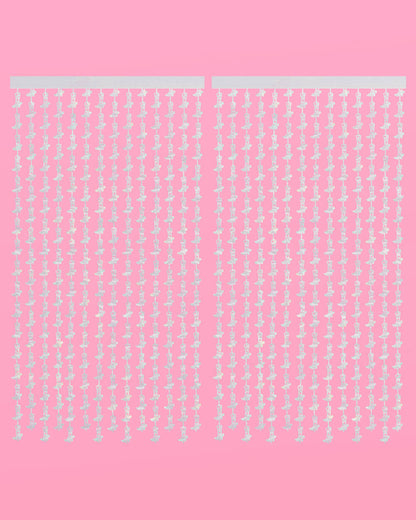 Hoedown Curtain - iridescent foil curtain