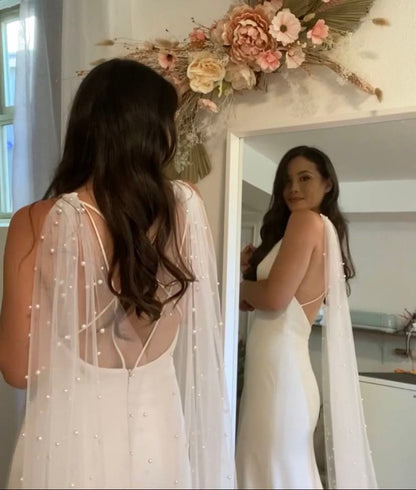 Pearl Bridal Cape