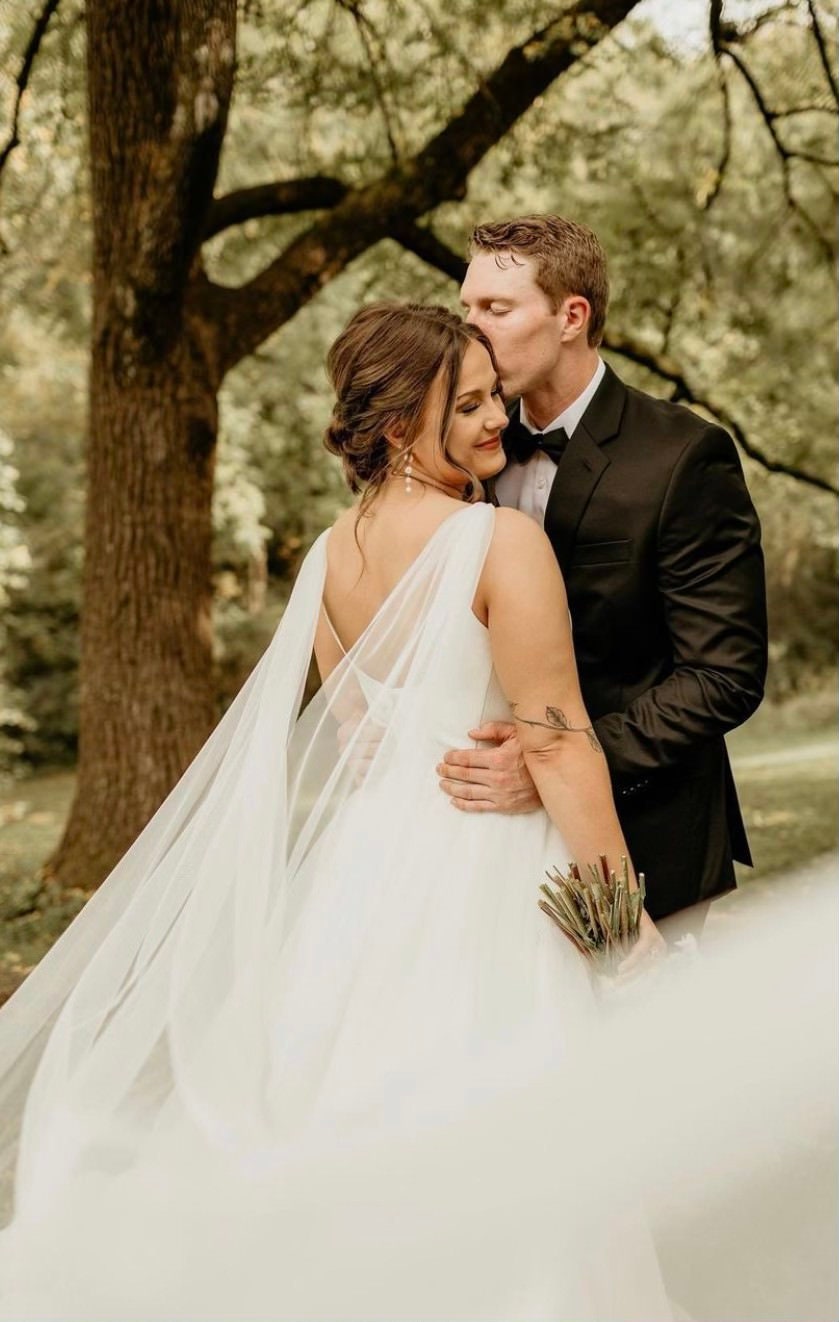 English Net Bridal Cape