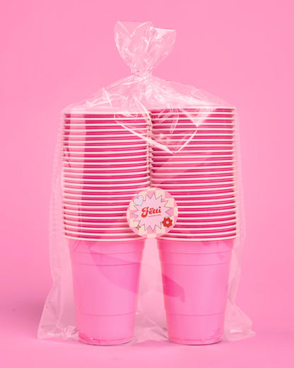 Pink Friday Cups - 50 matte pink 16 oz cups