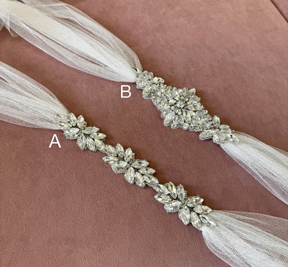 Crystal Choker Bridal Scarf