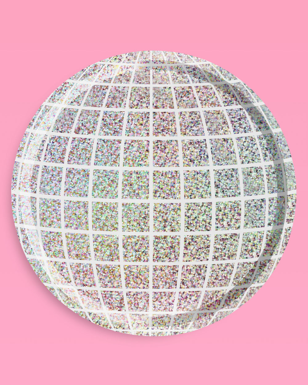 Shimmer Disco Plates - 25 foil paper plates
