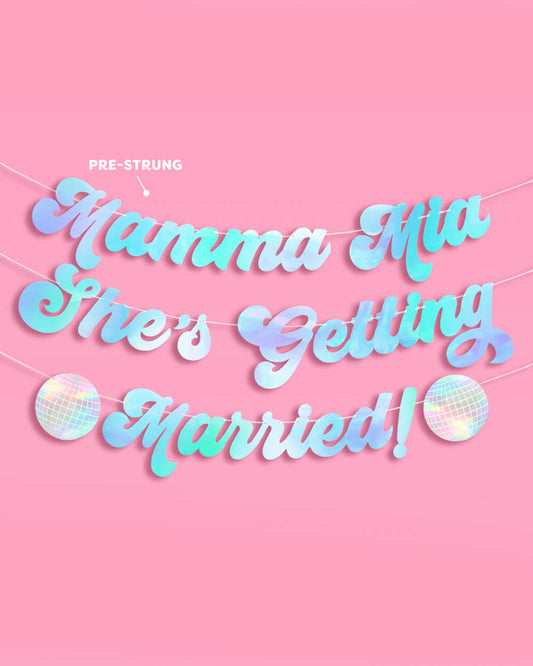 Mamma Mia Banner - three piece banner