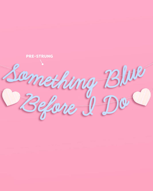 Something Blue Banner - matte blue banner