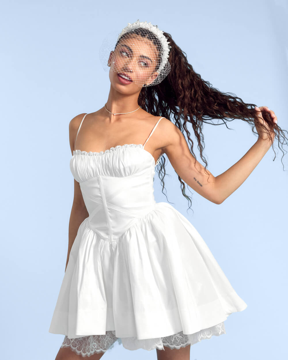 The Pearl Veilette - premium headband w. veil