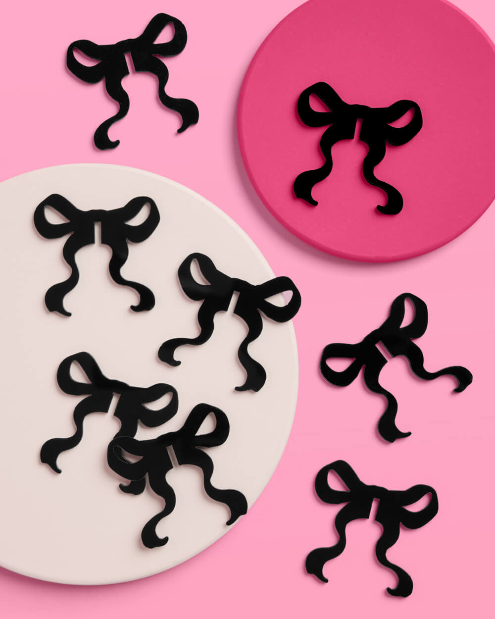 Little Black Bow Drink Markers - 8 drink markers