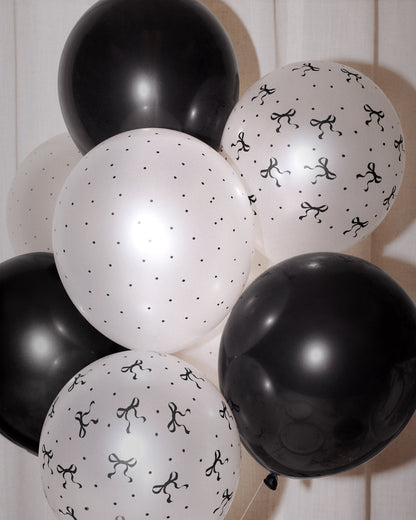 Little Black Bow Pack - 24 latex balloons