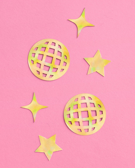 Golden Confetti - 200 pc foil confetti