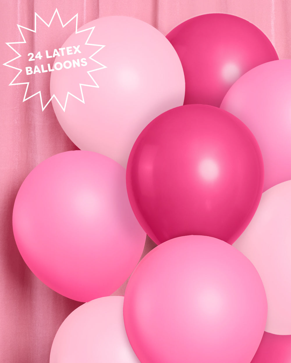Legally Pink Pack - 24 matte balloons