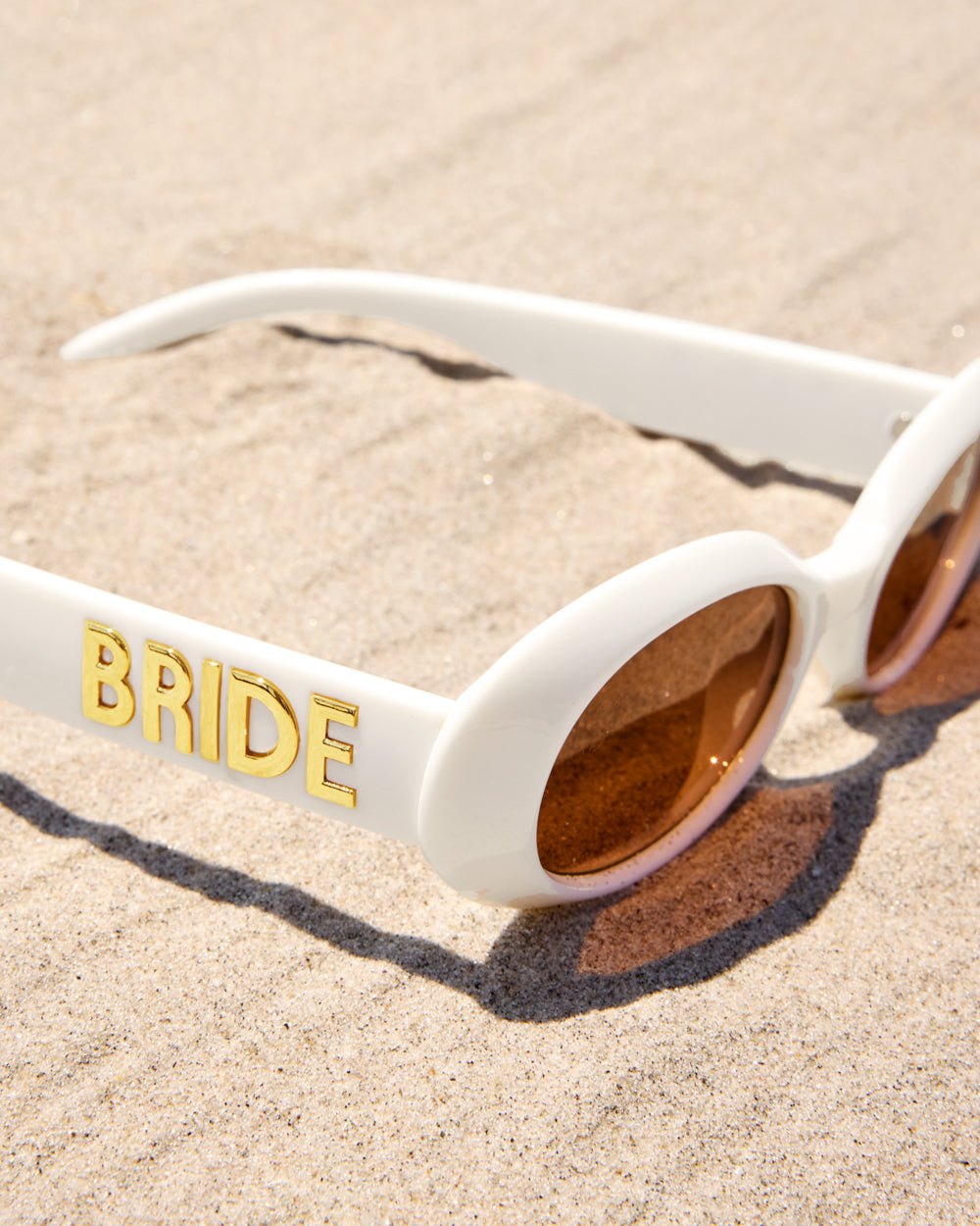 White Bride Sunnies - bride embossed sunglasses