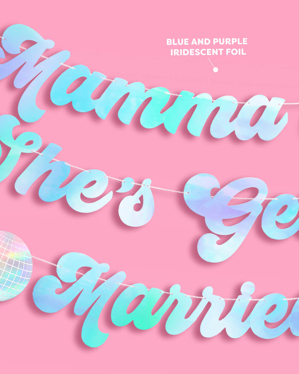 Mamma Mia Banner - three piece banner