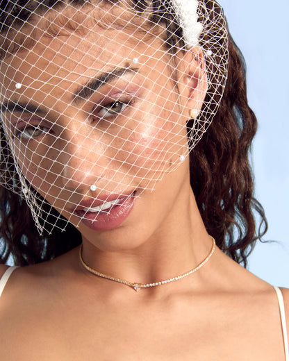 The Pearl Veilette - premium headband w. veil