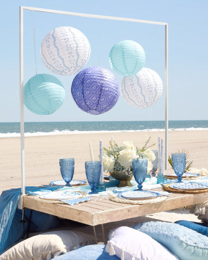 Coastal Lanterns - set of 6 paper lanterns