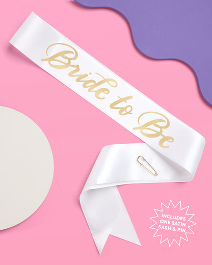 The Remix Kit - bride to be sash + veil