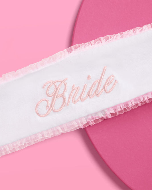 Bride Spa Headband - embroidered headband