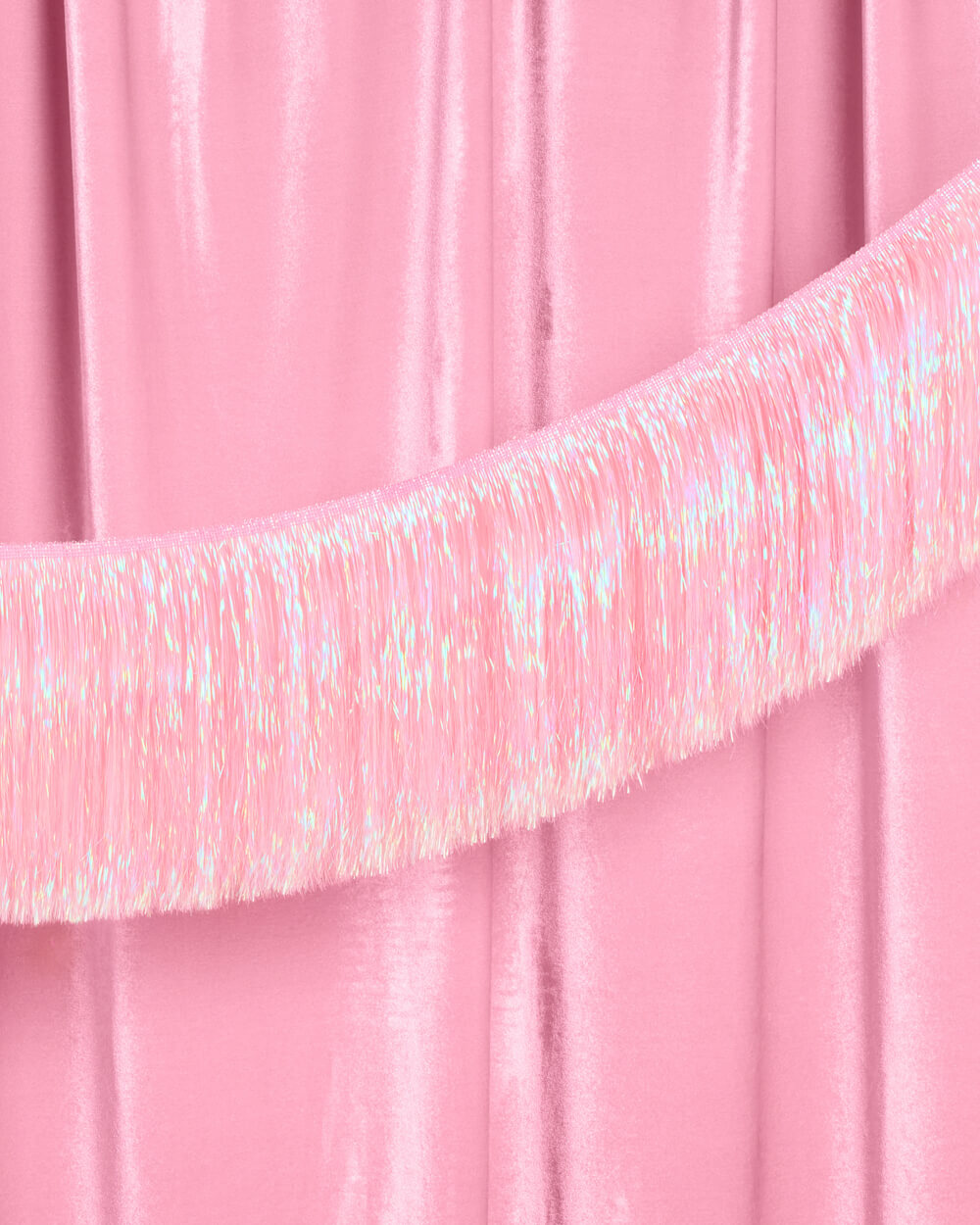 Pretty in Pink Fringe - light pink fringe banner