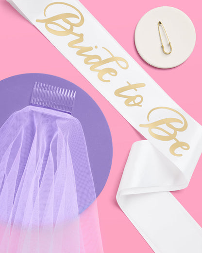 The Remix Kit - bride to be sash + veil