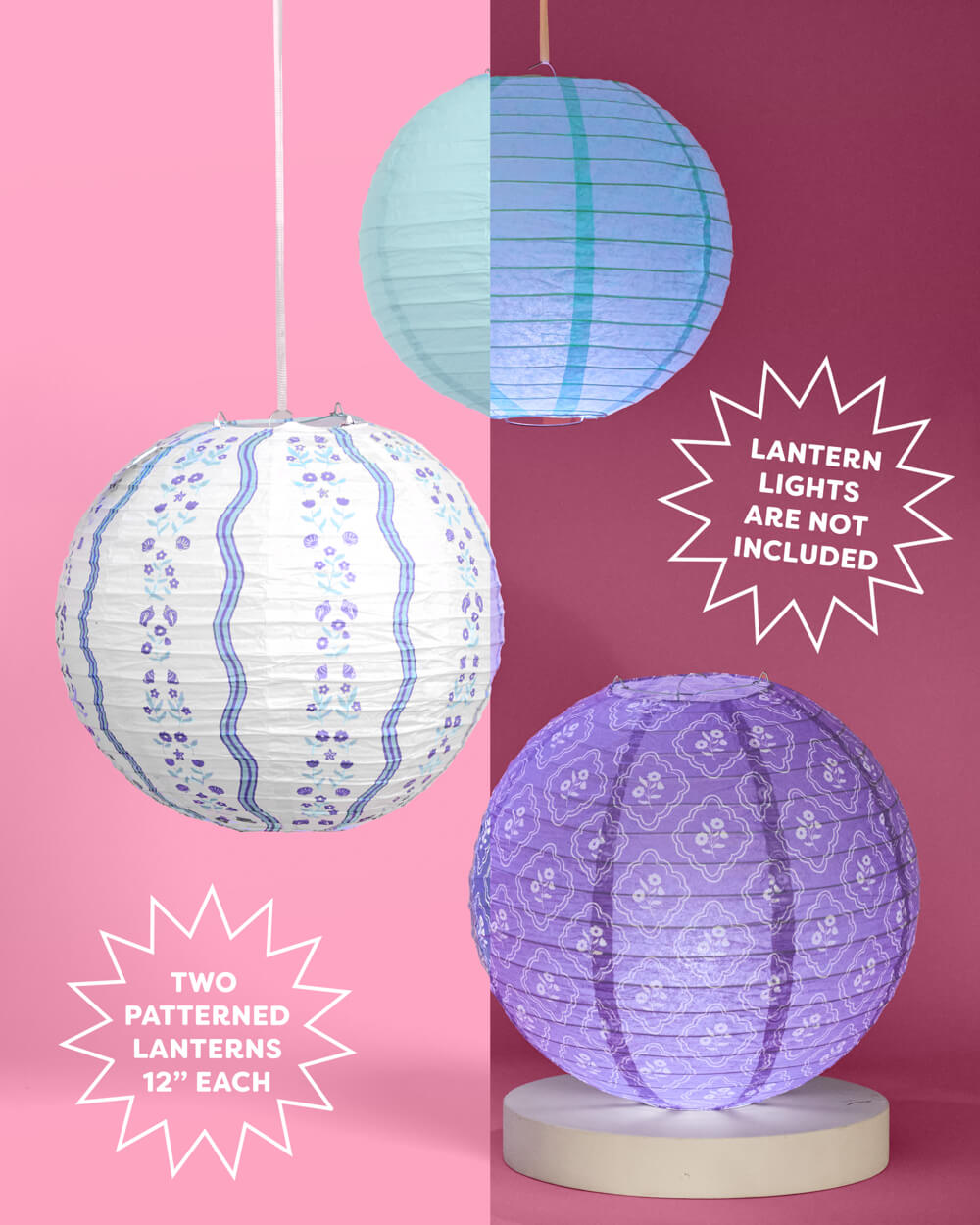 Coastal Lanterns - set of 6 paper lanterns