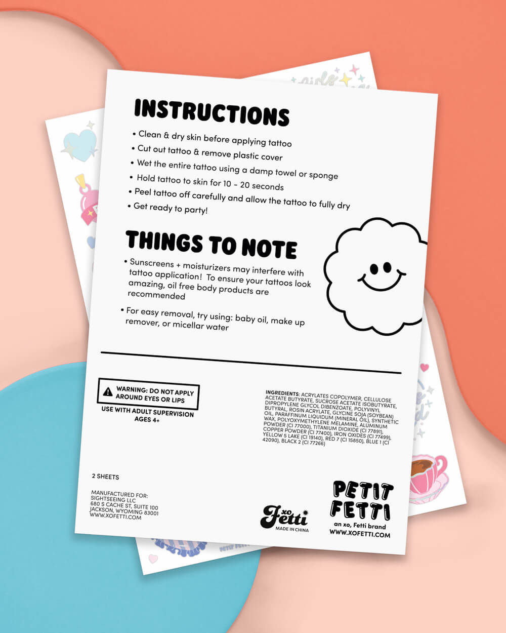 Sweet Dreams Tats - 72 temporary tattoos