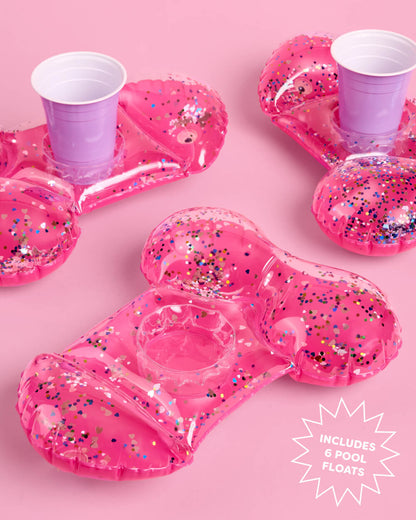 Penis Cup Holder Floats - set of 6 mini floats