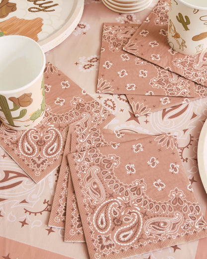 Wild Wild West Napkins - 25 printed napkins