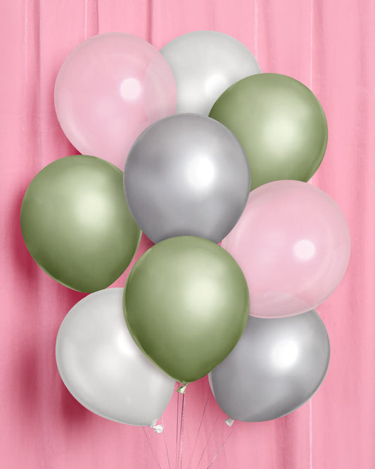 Sage Balloon Pack - 24 latex balloons