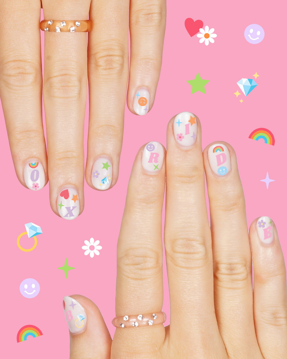 Bach'd Up Nail Stickers - 980 nail stickers