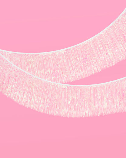 Iridescent Fringe - iridescent foil banner