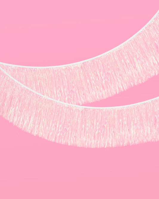 Iridescent Fringe - iridescent foil banner