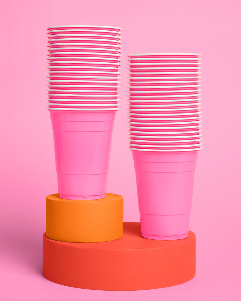 Pink Friday Cups - 50 matte pink 16 oz cups