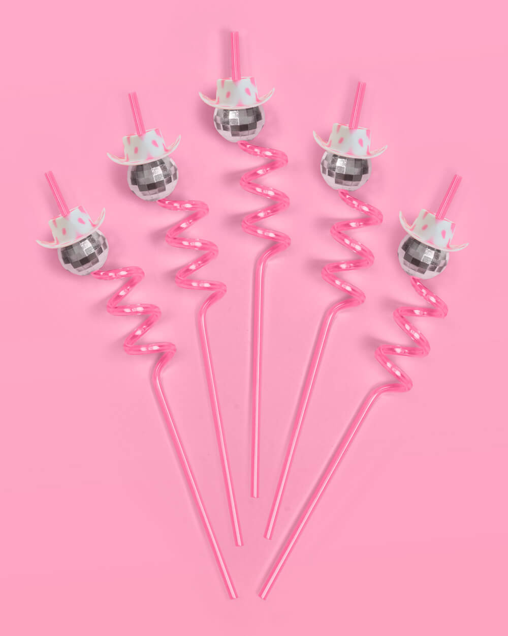 Disco Cowgirl Straws - 12 reusable straws