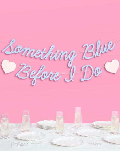 Something Blue Banner - matte blue banner