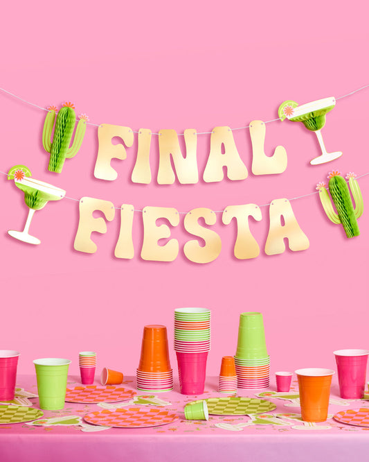 Final Fiesta Banner - 3D paper banner