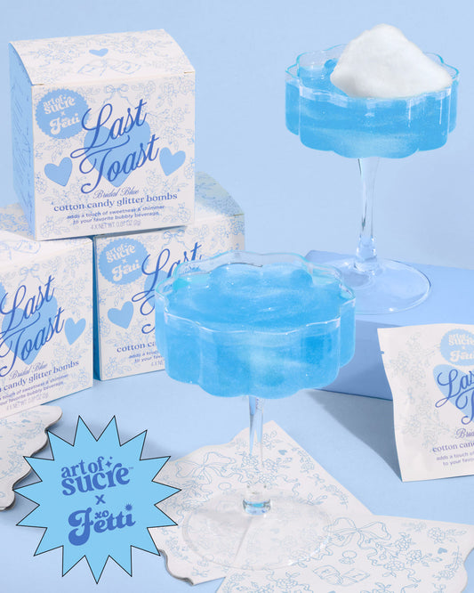 Last Toast Glitter Bombs - 4 cotton candy glitter bombs