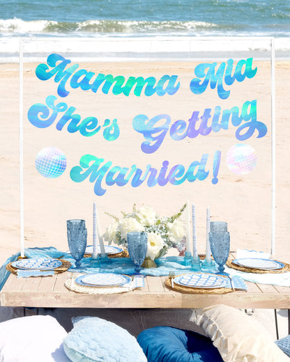 Mamma Mia Banner - three piece banner